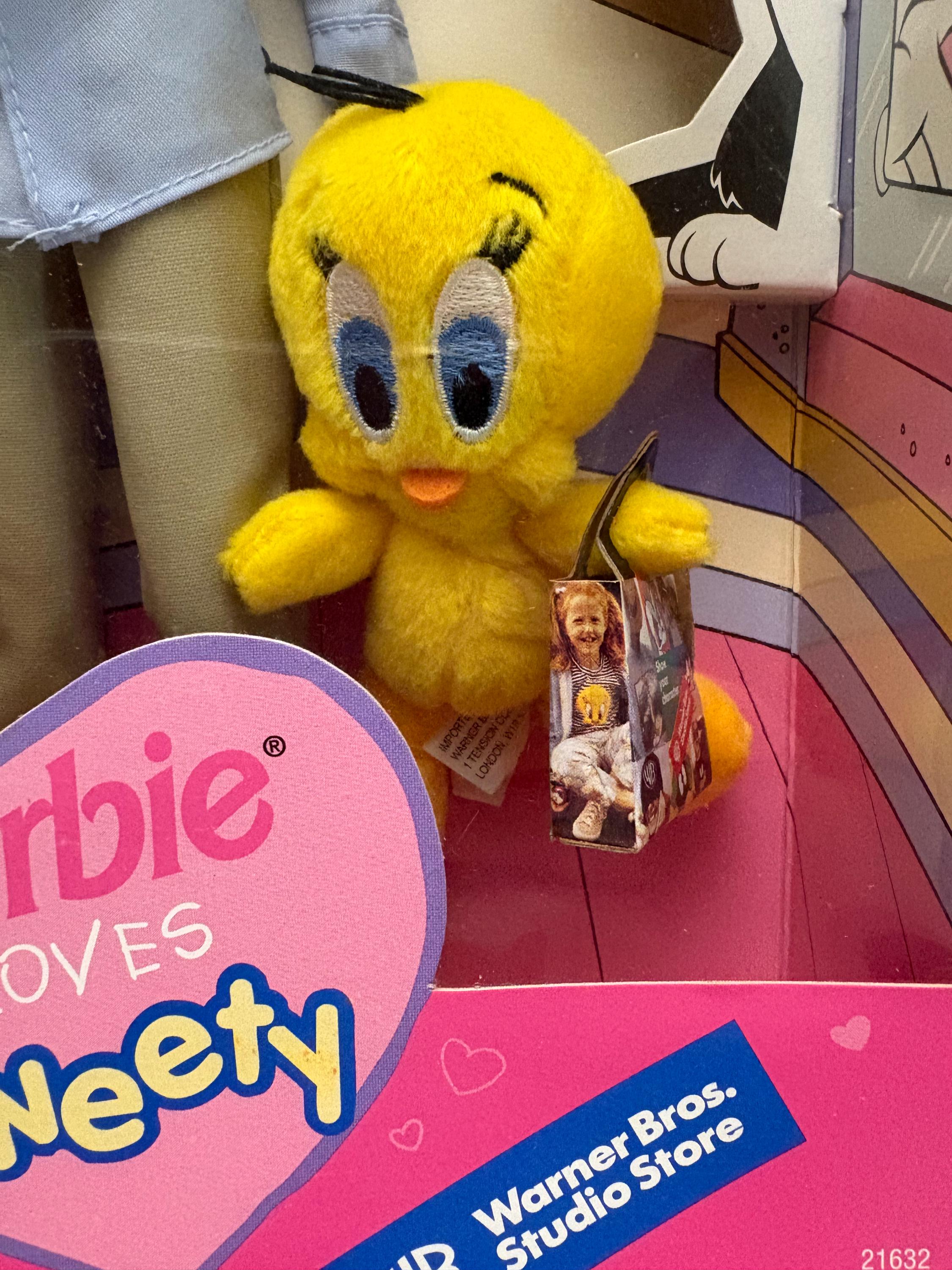 1998 Vintage Barbie Loves Tweety Bird Doll by Mattel - Preowned