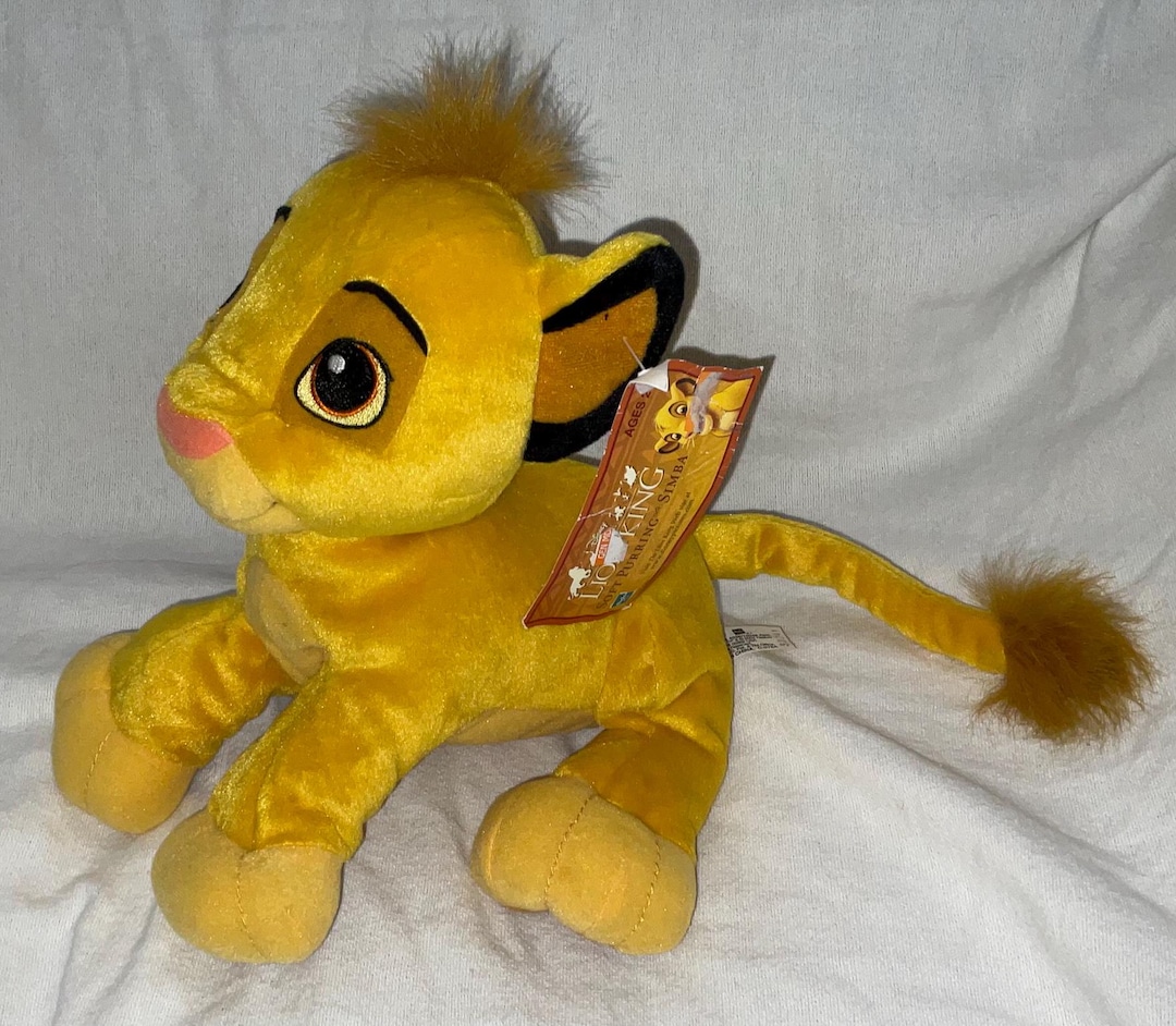 2003 Disney Lion King Soft Purring Simba by Hasbro - Purring Rattle ...