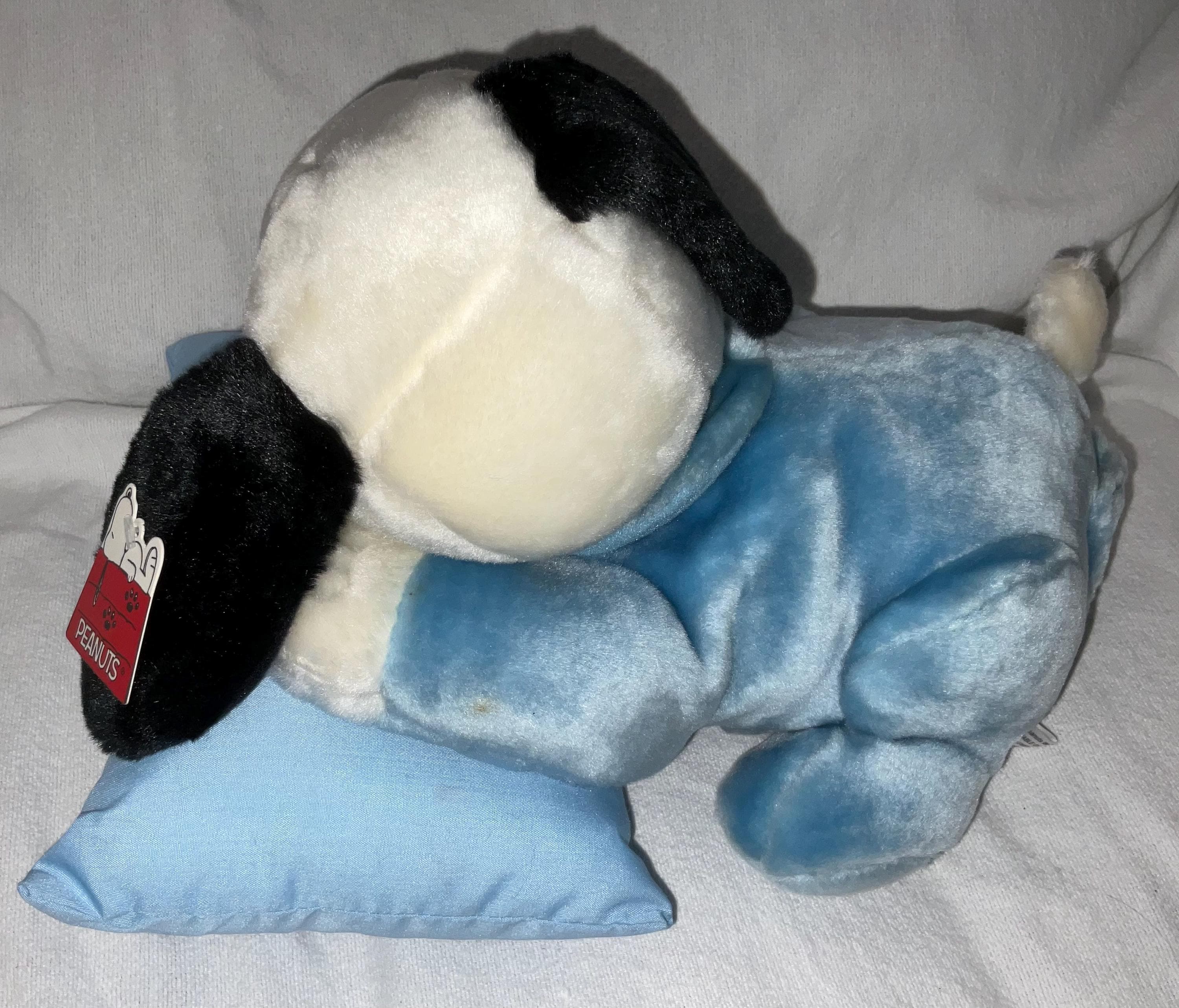 Peanuts Plush 12” Sleeping Baby Snoopy in Blue Pajamas on Blue Pillow With  Hang Tag by Cedar Fair - Etsy, image size:3000x2565