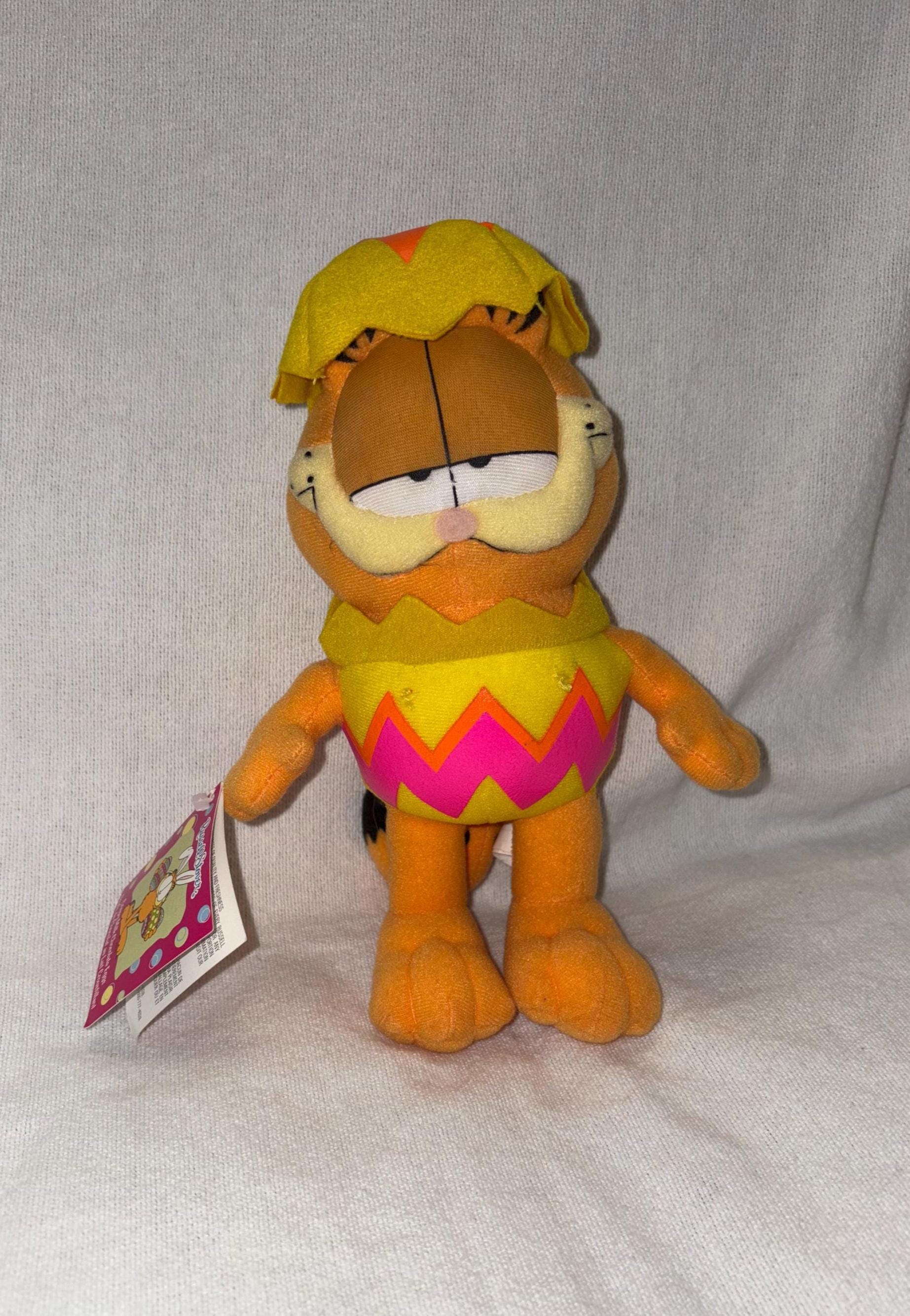 Plush 8” Garfield the Cat Dressed as a Easter Egg Window Cling