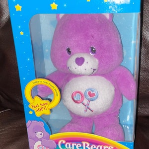 Vintage Care Bears My First Care Bear Soft Plush Share Bear with Rattle Inside -  In Original Box