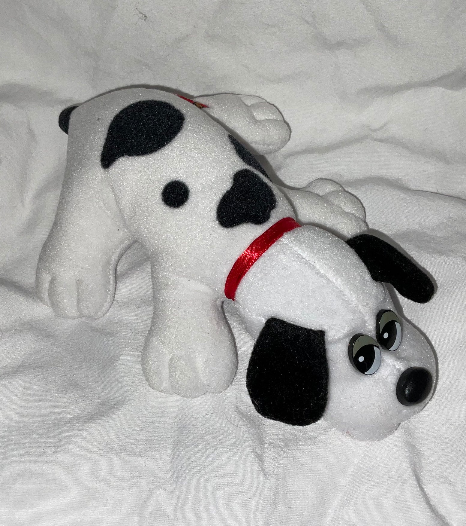 Pound Puppy Newborn White with Brown Spots 2019 8.5” With