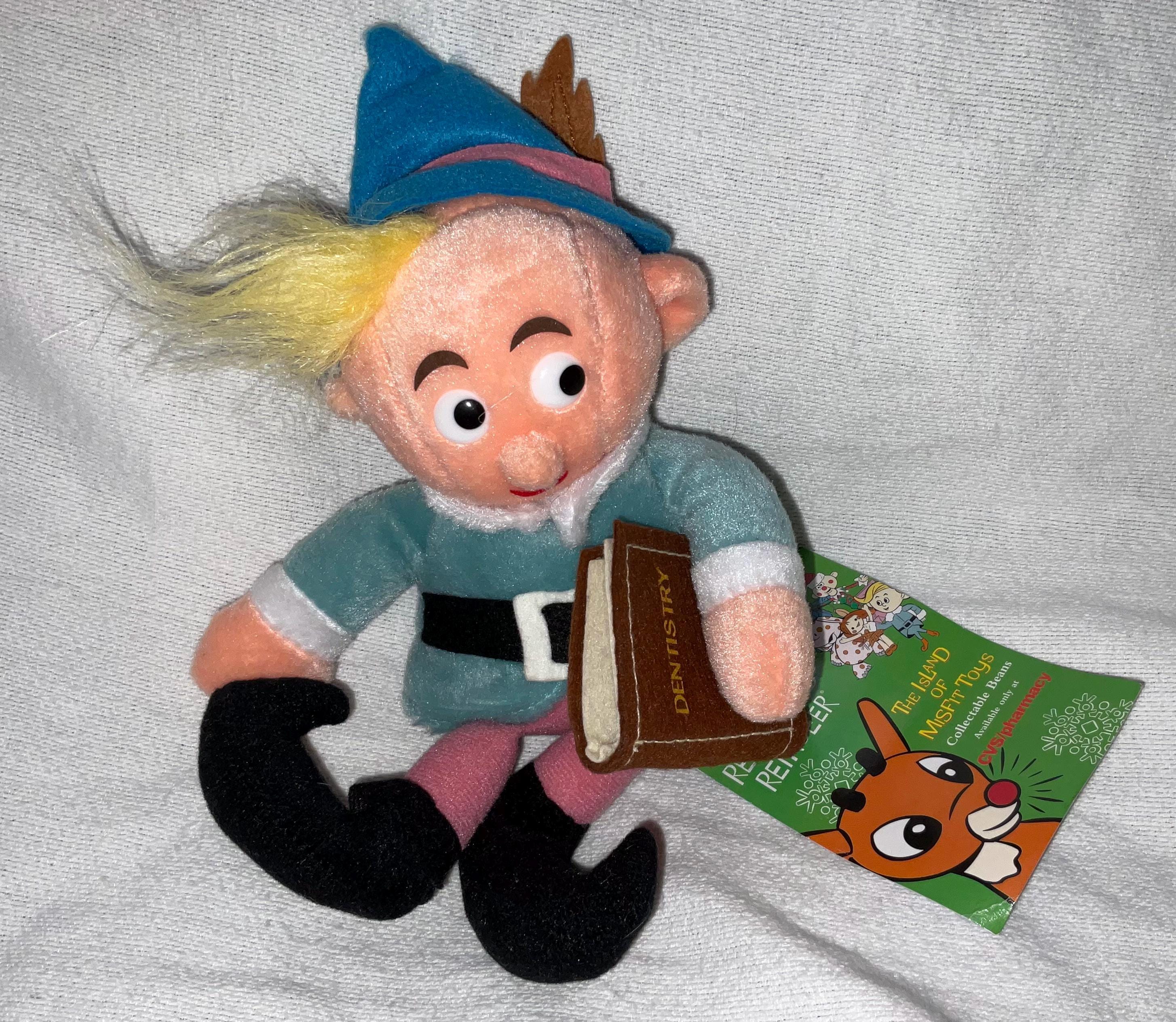 1998 Stuffins CVS Island of Misfit Toys Plush Herbie the Elf Bean