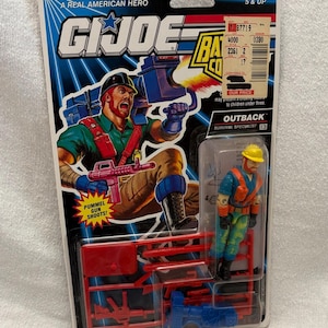 1992 Vintage HASBRO GI JOE Battle Corps Outback Survival Specialist Action Figure - New on Original card
