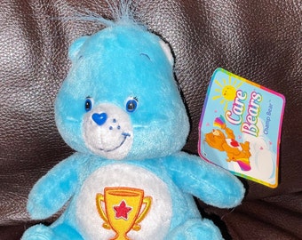 Care Bears Plush Sitting Champ Bear with Tag