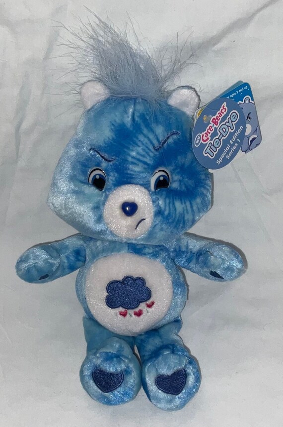 Care Bears Tie dye Grumpy Bear Plush Bean Bag With Tags Etsy