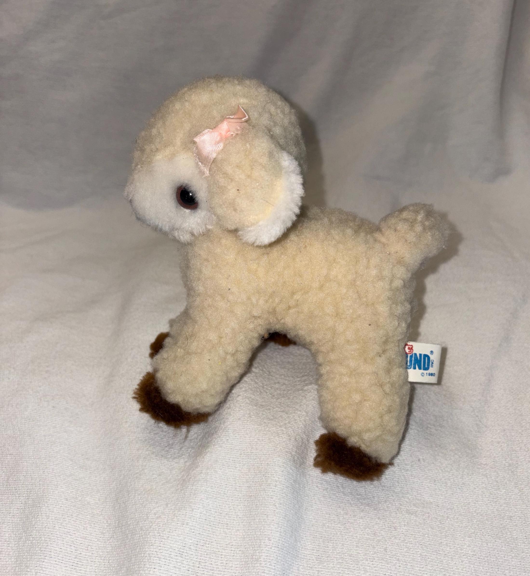 Vintage Gund Lamb - Etsy