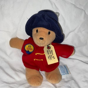 2000 Vintage Plush Paddington Bear Bean Bag Toy