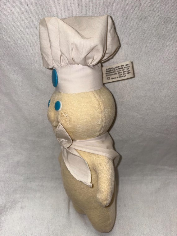 Pillsbury Doughboy ぬいぐるみ 約35cm ヴィンテージ VINTAGE 1970s PILLSBURY DOUGHBOY Dough Boy Promotional Plush Doll