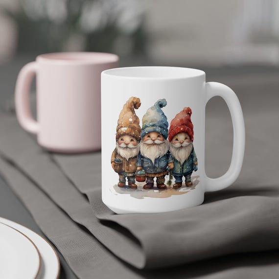 Gnome's Delight | Christmas Coffee Mugs | Coffee Ceramic Mugs (11oz\15oz\20oz) | Coffee Mugs