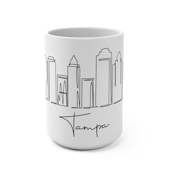 Tampa Mug 15oz, Coffee mug, travel novelty mug, travel memories, latte, espresso, cappuccino, world coffee, tea time