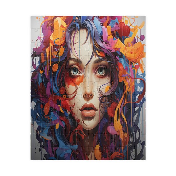 Hippie Lovin, jigsaw puzzles, family fun, game night, Christmas gift, coworker gift, unique holiday gift, gift for her, gift for teen