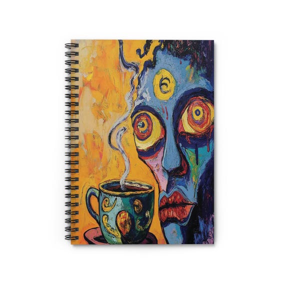 Caffeine Karma | Journals | Morning Journaling | Spiral Notebook - Ruled Line | Devotional | Meditations