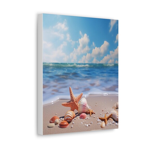 Coastal Keepsakes wall decor | Seaside Serenity Collection | retro art decor | unique holiday gift, beach wall art, beach gift