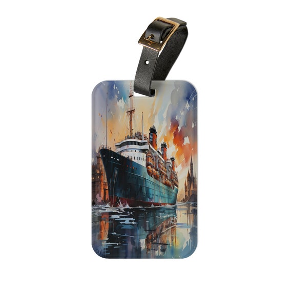 Seafarer's Dream, Luggage Tag, Personalized, Traveler's gift, Teacher gift, Bridesmaid gift, stocking stuffer, unique holiday gift