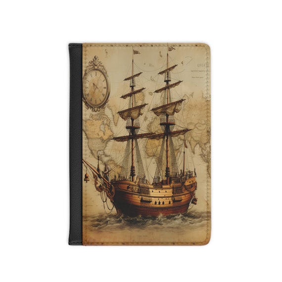 Historic Journey, Passport Cover, Personalized, Traveler's gift, World traveler, personalized gift, unique holiday gift, stocking stuffer