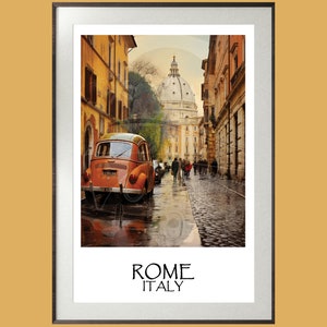 1920s Retro Travel Poster - Rome, Italy | Cathedral