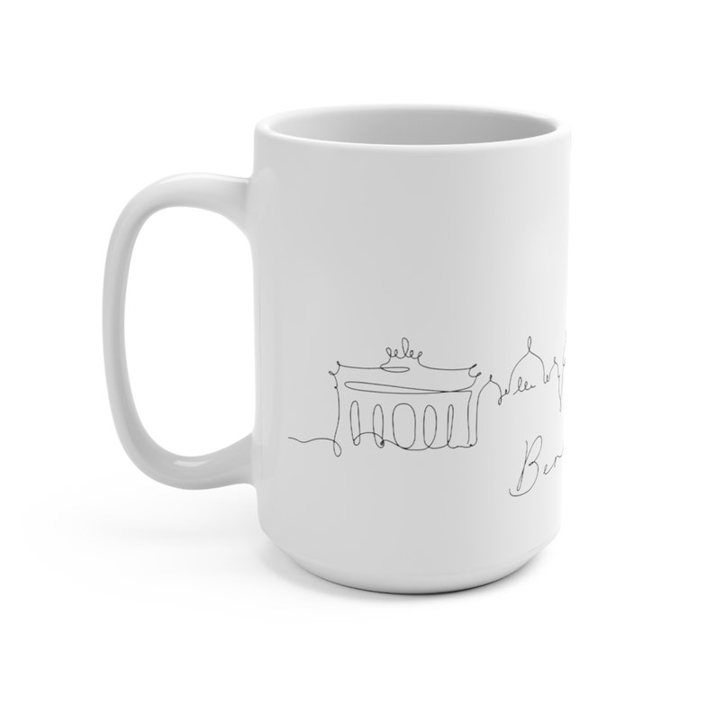 Berlin Mug 15oz, Coffee mug, travel novelty mug, travel memories, latte, espresso, cappuccino, world coffee, tea time image 3