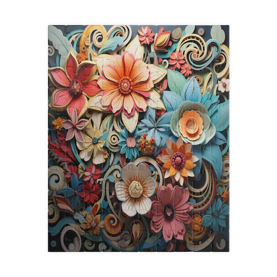 Flower Power | Boho Jigsaw Collection | 500-piece Puzzle | Boho | jigsaw puzzle | games