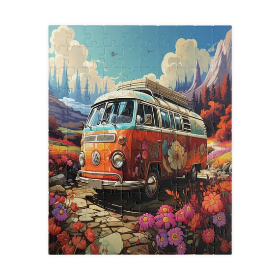 Nomadic Nostalgia, jigsaw puzzles, family fun, game night, Christmas gift, coworker gift, unique holiday gift, gift for her, gift for teen