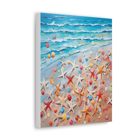 Beach Bounty wall decor | Seaside Serenity Collection | retro art decor | unique holiday gift, beach wall art, beach gift, friendship gift