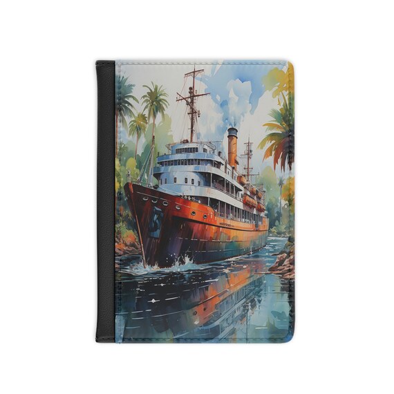 Tropical Voyage, Passport Cover, Personalized, Traveler's gift, World traveler, personalized gift, unique holiday gift, stocking stuffer