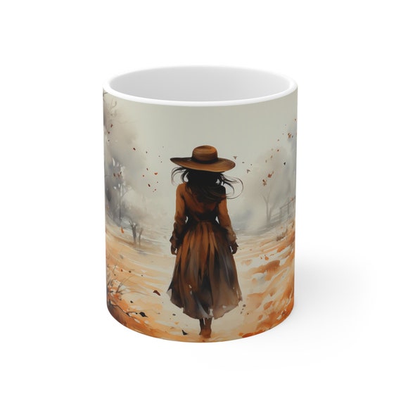 Solo | Autumn Fall Coffee Mug | Rustic Fall Mug | Watercolor Fall Mug