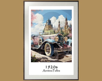 1920er Retro Reiseposter - Années Folles | Art Deco | Wandkunst | Dekor
