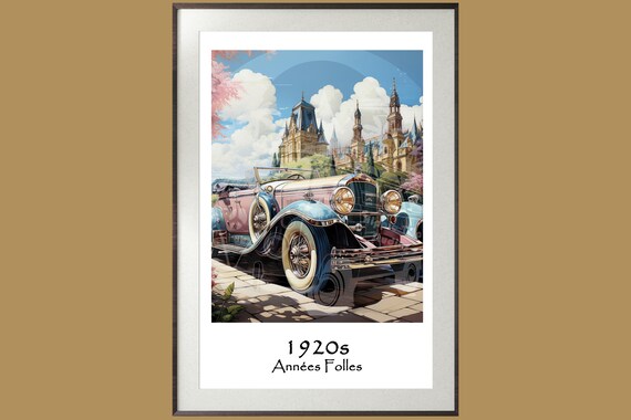 1920s Retro Travel Poster - Années Folles | Art Deco | Wall Art | Decor
