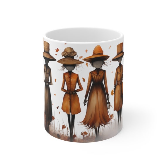 Autumn Friends | Autumn Fall Coffee Mug | Rustic Fall Mug | Watercolor Fall Mug