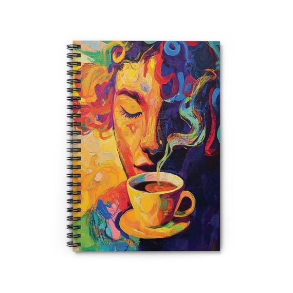Coffee Calm | Journals | Morning Journaling | Spiral Notebook - Ruled Line | Devotional | Meditations