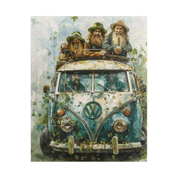 Hippie Leprechauns puzzle | Boho Jigsaw Collection | 500-piece Puzzle | Boho | jigsaw puzzle | games | St. Patrick's Day