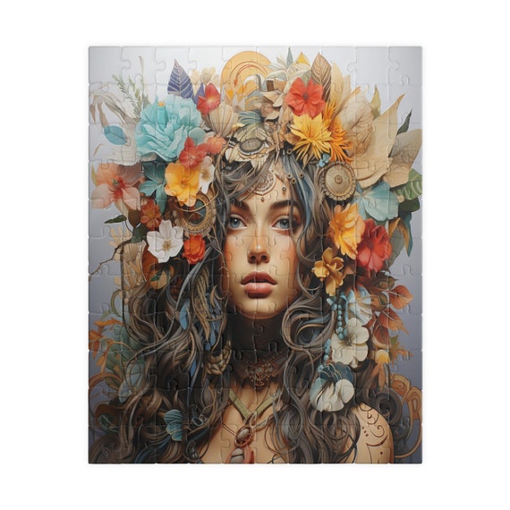 Free-Spirit Wanderlust, jigsaw puzzles, family game night, Christmas gift, coworker gift, unique holiday gift, gift for her, gift for teen