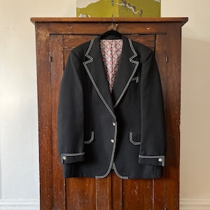 1970&#39;s Western Style Vintage Union Made Jacket Stanley Blacker - Size Large 46R