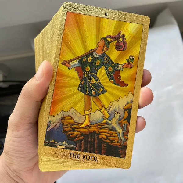 Golden Tarot Card Deck