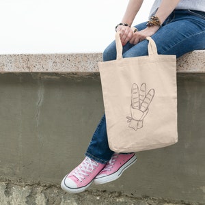 French Bread Tote Bag | Cotton Bag | Canvas Tote Bag | Shopping Bag | Mother&#39;s Day Gift | Book Bag | Birthday Gift | Gifts for Her | No. 99