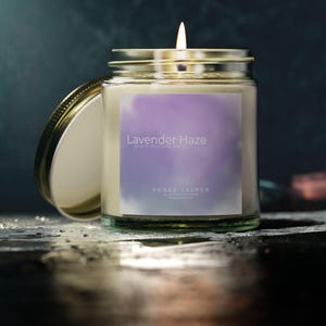 Lavender Haze T Swift Scented Jar Candles | Midnights | Made in the USA | Swiftie Candle | Taylor Inspired Candle | Gifts | 4oz or 9oz