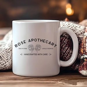Taza de cerámica de Rose Apothecary Schitts Creek / Taza de café / Regalo navideño / Regalo de cumpleaños / Regalos para amigos / Schitts Creek / 11 oz o 15 oz