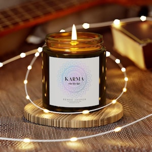 Karma T Swift Scented Jar Candles | Midnights | Made in the USA | Swiftie Candle | Taylor Inspired Candle | Gifts | 4oz or 9oz