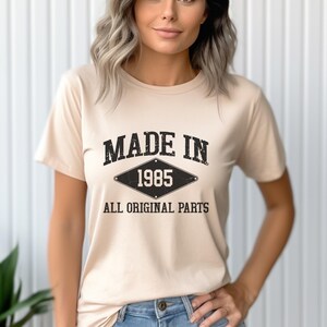 Made in 1985 Men & Women&#39;s t-shirt | Women&#39;s Tee | 40th Birthday T-Shirt | 1985 Shirt | Men&#39;s Tee | Vintage T-Shirt | Men Womens Clothing