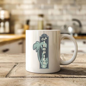Taza de cerámica de Schitts Creek, café tropical, regalo de Navidad, cumpleaños, amistad, Schitts Creek, 11 oz/15 oz