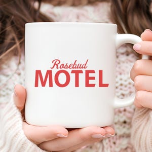 Taza de cerámica de Rosebud Motel Schitts Creek / Taza de café / Regalo navideño / Regalo de cumpleaños / Regalos para amigos / Ew David / Schitts Creek / 11/15 oz