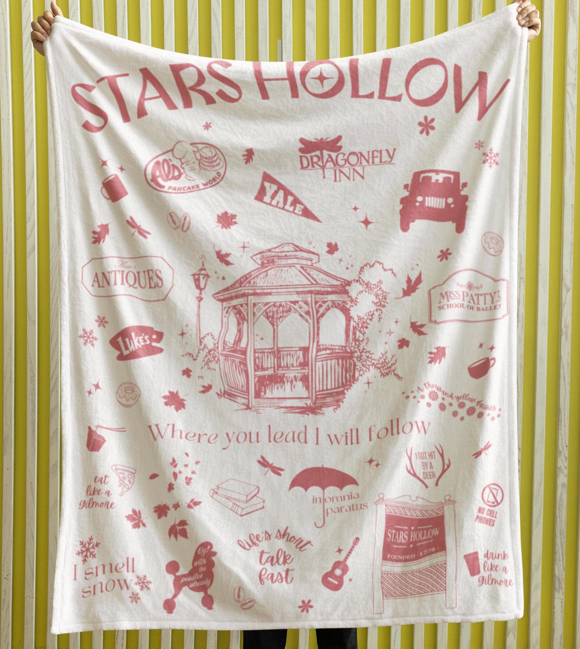 Gilmore Girls Plush Blanket | Velveteen Plush Blanket | Gifts for Her | Gilmore Girls Gifts | Gilmore Girls Decor | Gilmore Girls Blanket