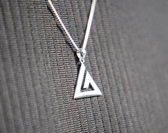 Zilveren jiu-jitsu (BJJ)-hanger met ketting