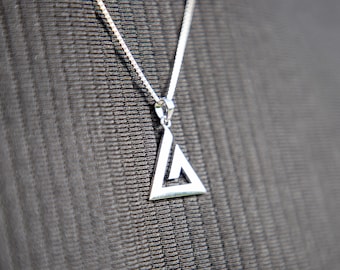 Silver BJJ Pendant with Chain