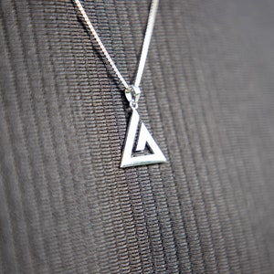 Silver Jiu Jitsu (BJJ) Pendant with Chain