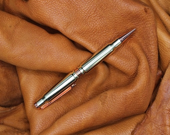 Brass 308 Bullet Pen, Refillable Tactical Pen
