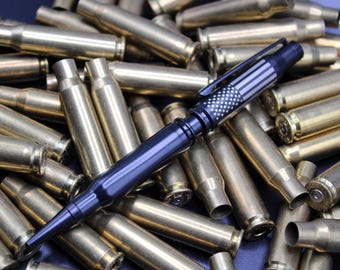 American Flag Bullet Pen, Blackout .308 Shell Casing, Law Enforcement Gift