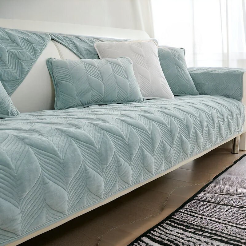 Soft Plush Scandinavian Style Sofa Covers Minimal Sofa Covers, Plush