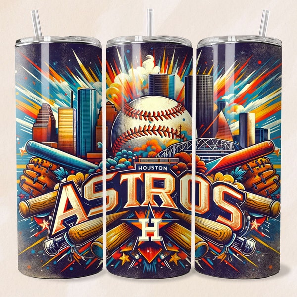 Houston Tumbler, 20oz, Digital design for tumbler, Baseball Sublimation Design, png tumbler, Houston png, Baseball tumbler wrap, NY png